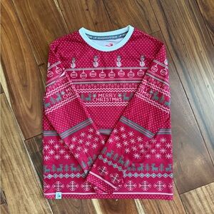 Headsweats Gear Performance Material Red Christmas Long Sleeve